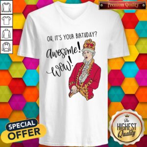 Alternative view of Official Oh It's Your Birthday Awesome Wow Shirt