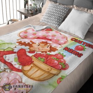 Alternative view of Good Cartoon Strawberry Shortcake Blanket – Customize Blanket
