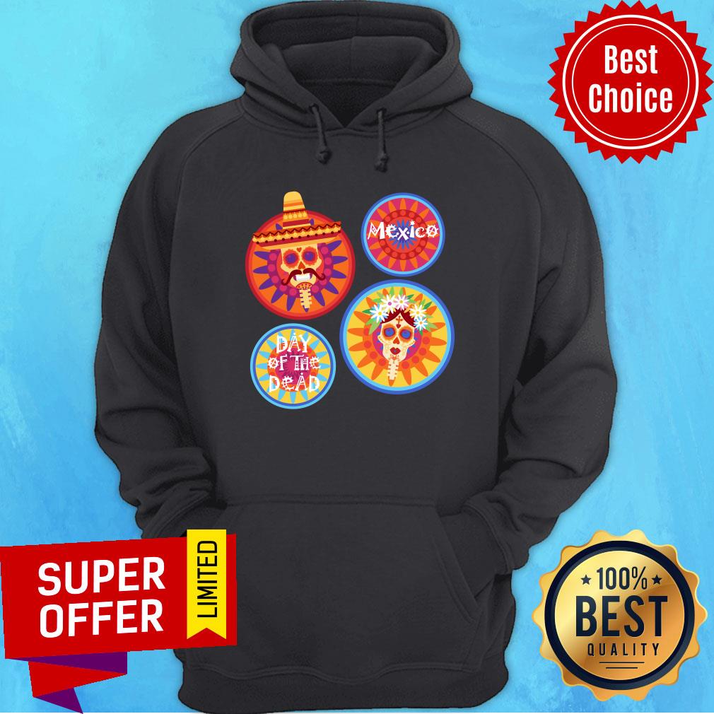 Mexico Day Of The Dead Sugar Skull Couple Shirt - Image 2