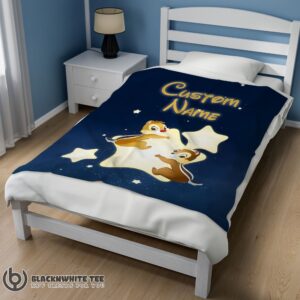 Alternative view of Happy Hot Disney Cartoon Chip And Dale Cute Blanket Fleece Customized Blanket
