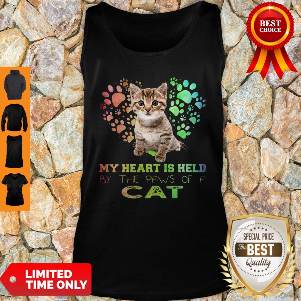 My Heart Is Held By The Paws Of A Cat Shirt - Image 2