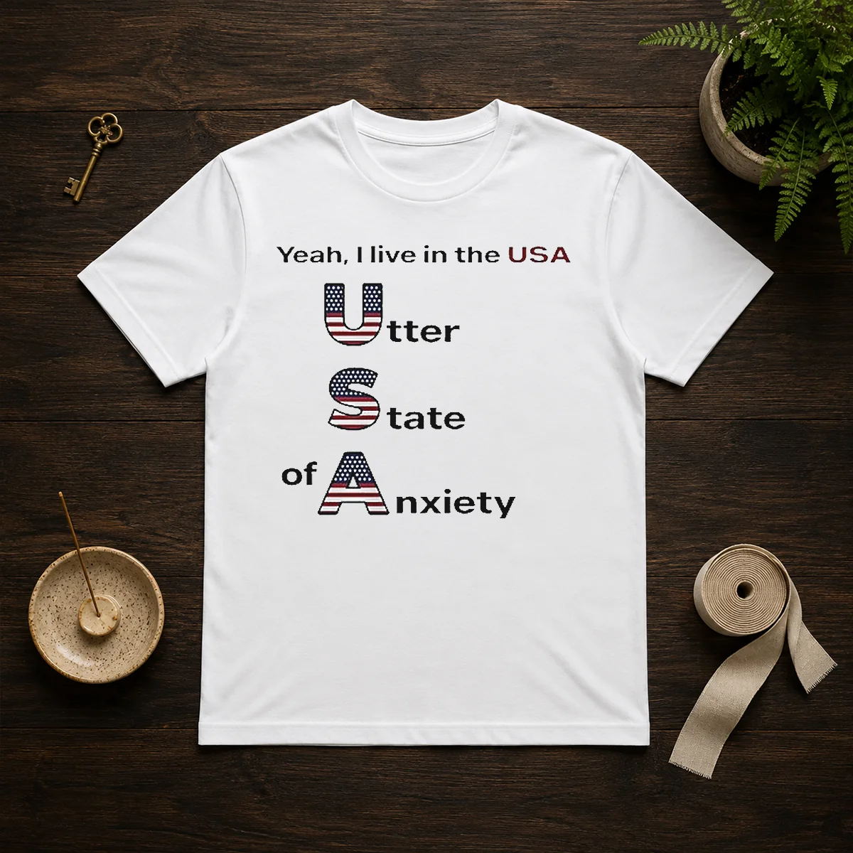 Official Yeah I Live In The USA Utter State Of Anxiety Shirt