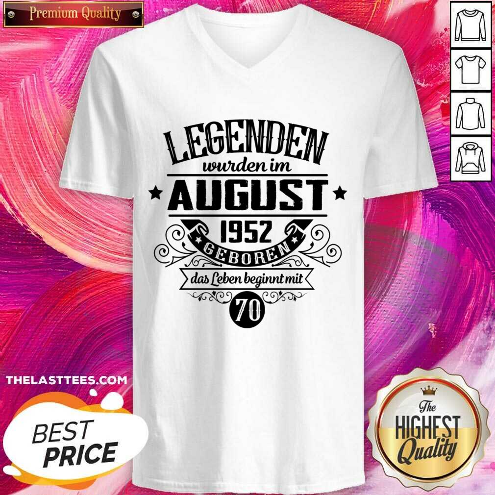 Legenden Wurden Im August 1952 Geboren Shirt - Image 4