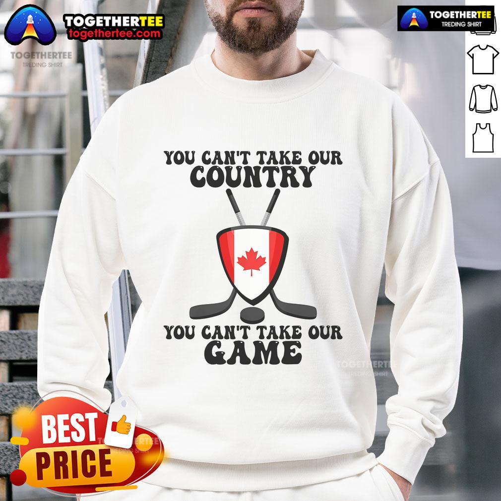 Official You Can't Take Our Country You Can't Take Our Game T-Shirt - Image 5
