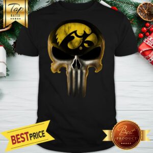 Skull Lowa Hawkeyes The Punisher Mashup NCAA Football Shirt
