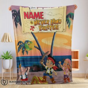 Official Perfect Jake And The Never Land Pirates Blanket Fleece Customized Blanket