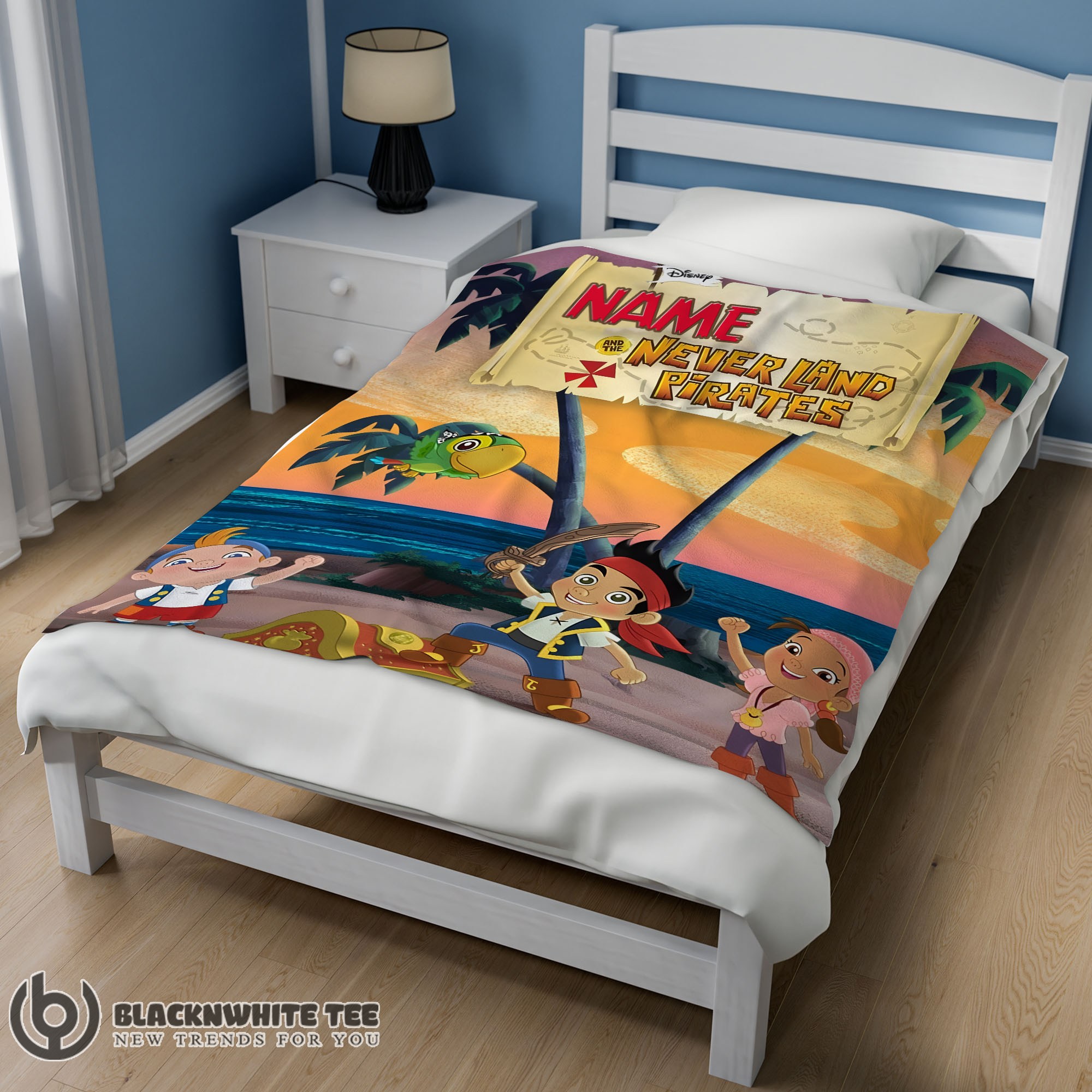 Official Perfect Jake And The Never Land Pirates Blanket Fleece Customized Blanket - Image 2
