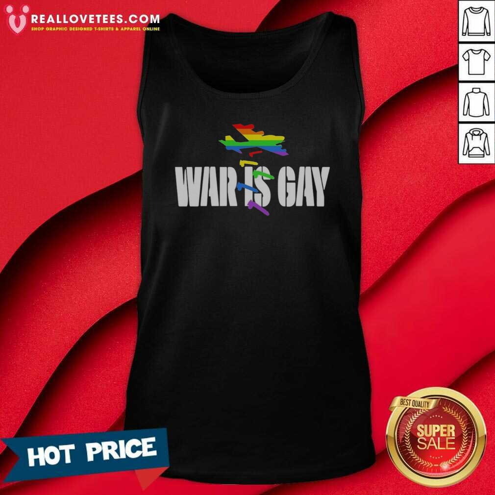 Top War Is Gay Pride Rainbow Jet Bomber Shirt - Image 4