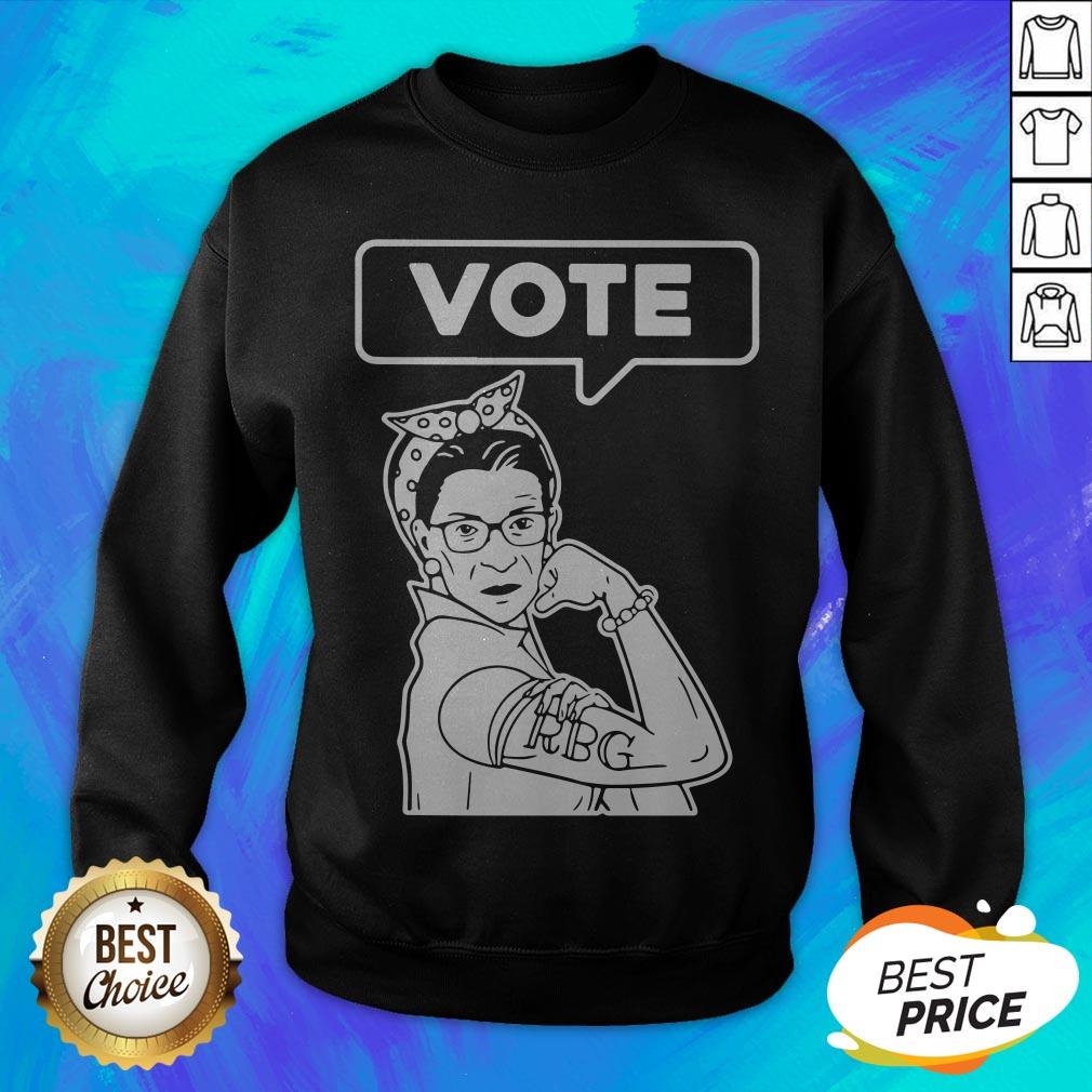 Good RIP RBG Ruth Bader Ginsburg VOTE Shirt - Image 2
