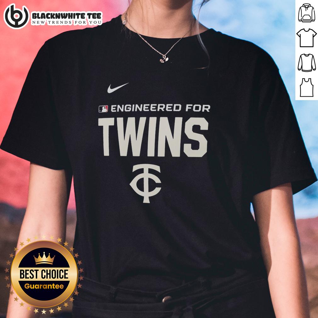 Top Engineered For Minnesota Twins MLB Logo T-Shirt - Image 4