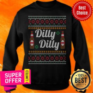 Alternative view of Nice Dilly Dilly Beer Ugly Christmas Shirt