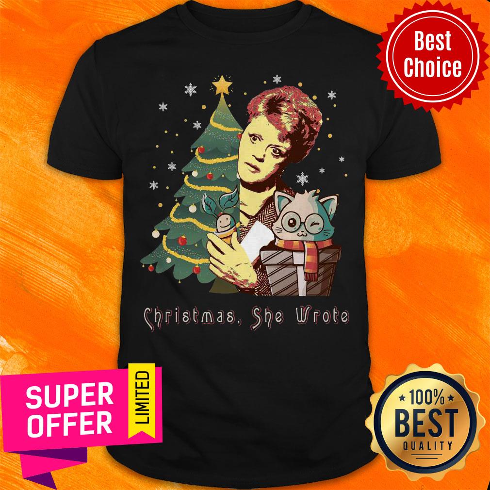 Official Angela Lansbury Christmas She Wrote Shirt