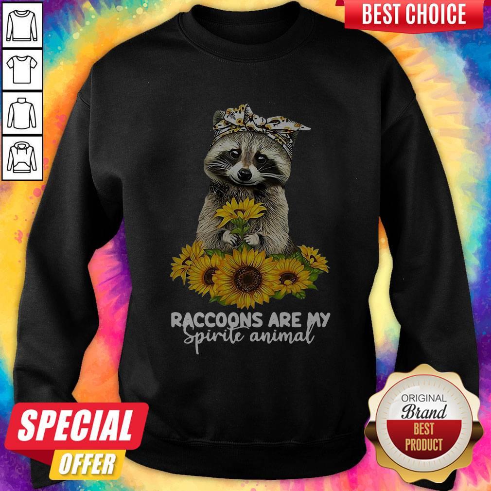 Raccoons Are My Spirit Animals Shirt - Image 4