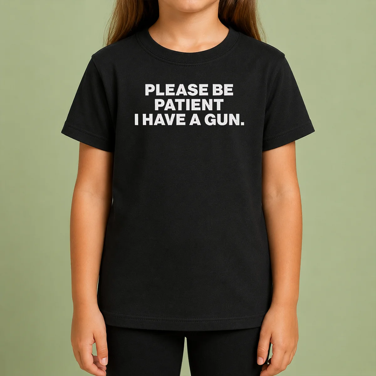Funny Please Be Patient I Have A Gun Quote Shirt - Image 9