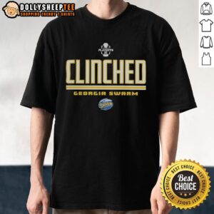 Original Georgia Swarm Clinched NLL 2026 Playoffs Logo T-Shirt