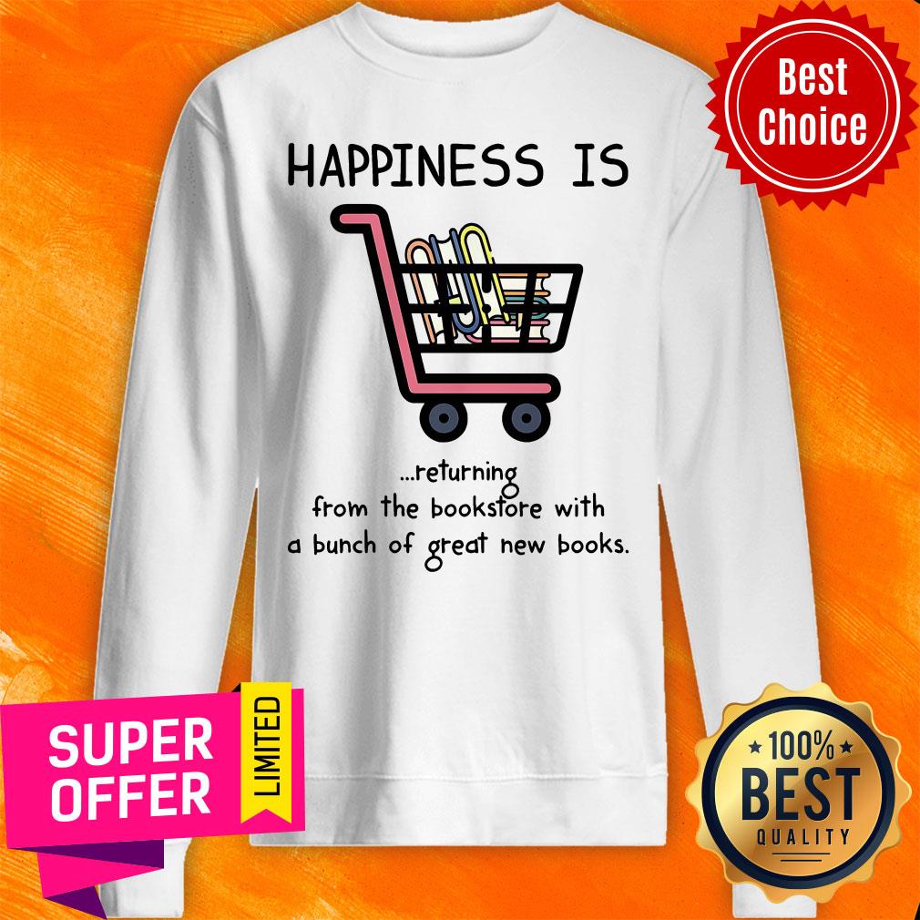 Happiness Is Returning From The Bookstore With Bunch Shirt - Image 4