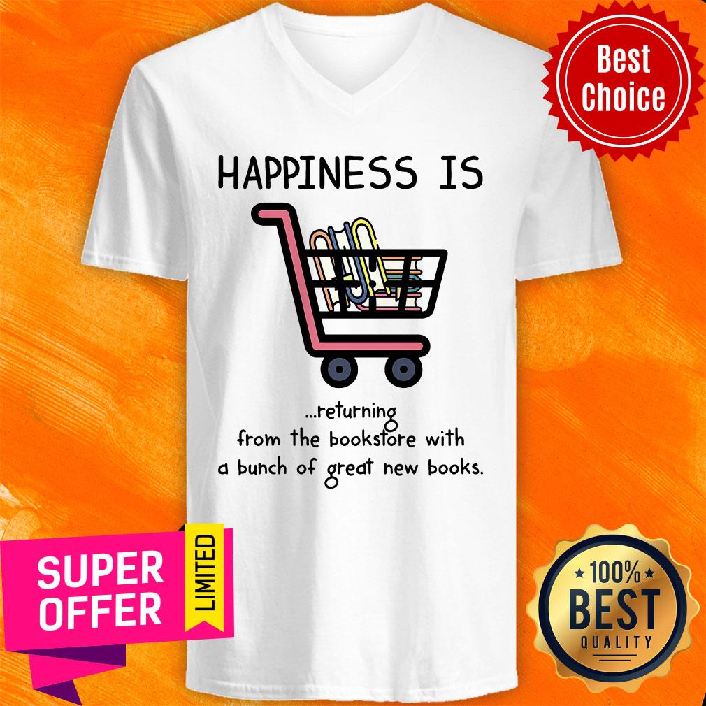 Happiness Is Returning From The Bookstore With Bunch Shirt - Image 2