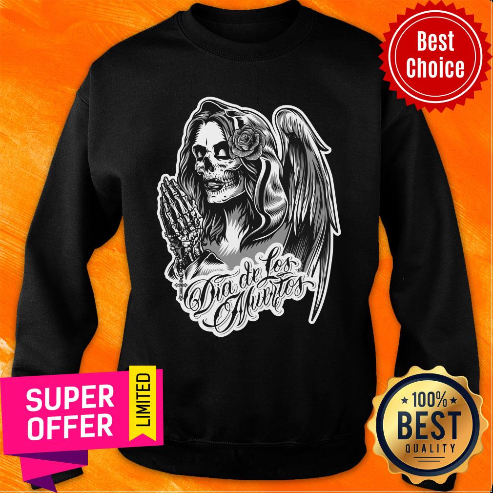 Vintage Day Of The Dead Dia De Los Muertos Shirt - Image 5