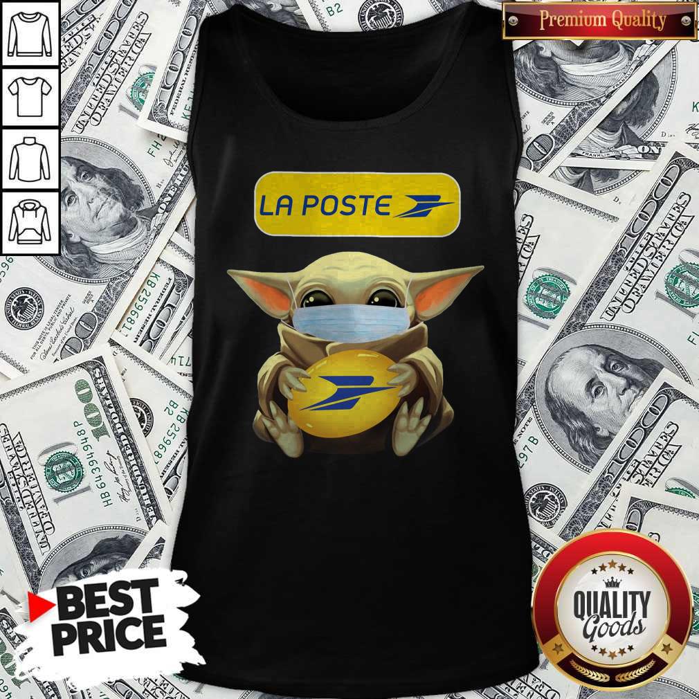 Baby Yoda Face Mask Hug La Poste Shirt - Image 2