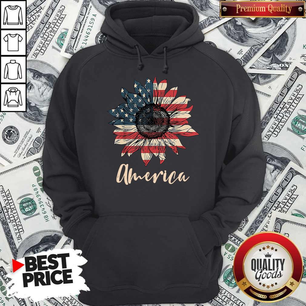Top Sunflower America Happy Independence Day Shirt - Image 2