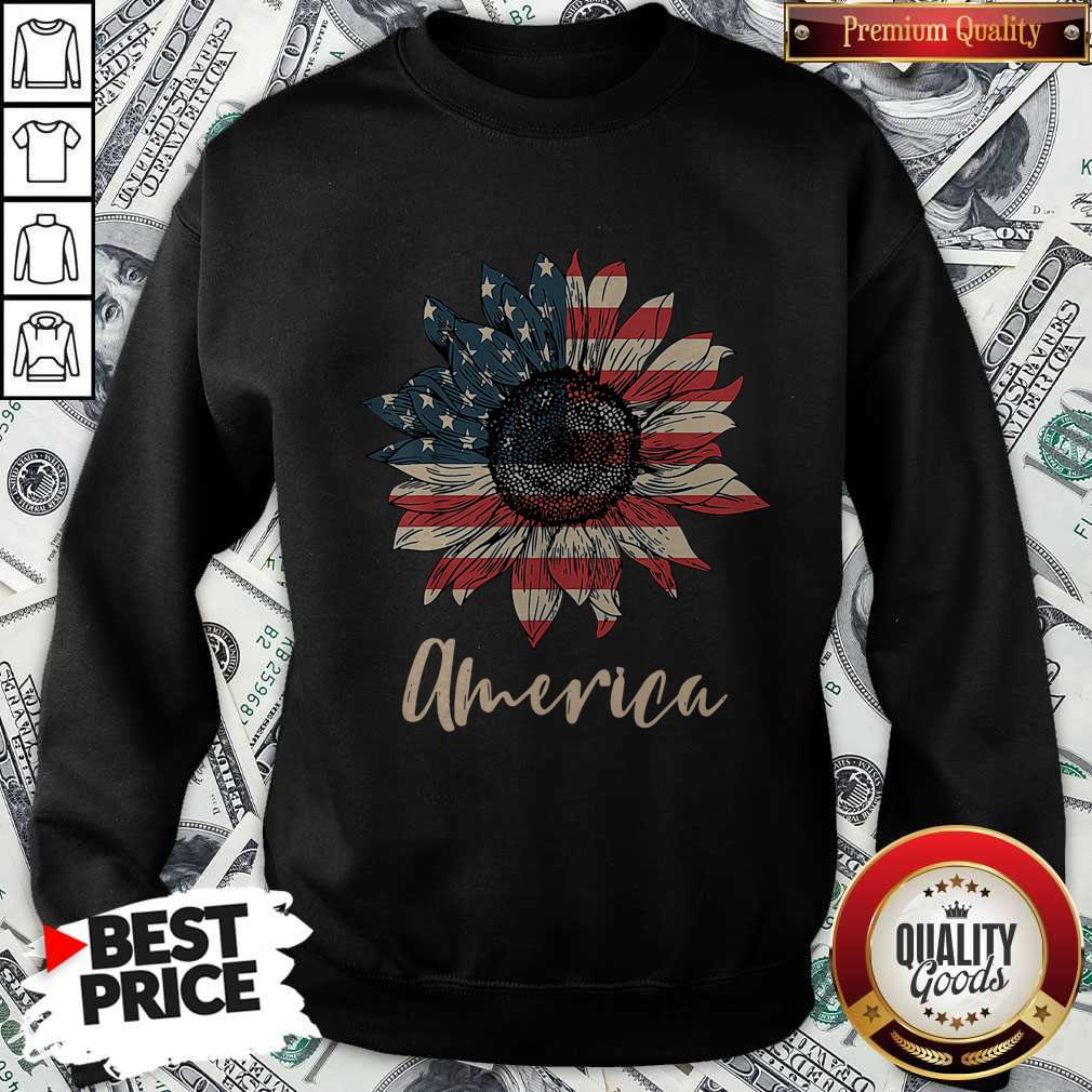 Top Sunflower America Happy Independence Day Shirt - Image 5