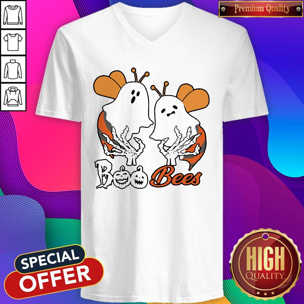 Ghost Boo Bees And Skeleton Halloween Shirt - Image 2
