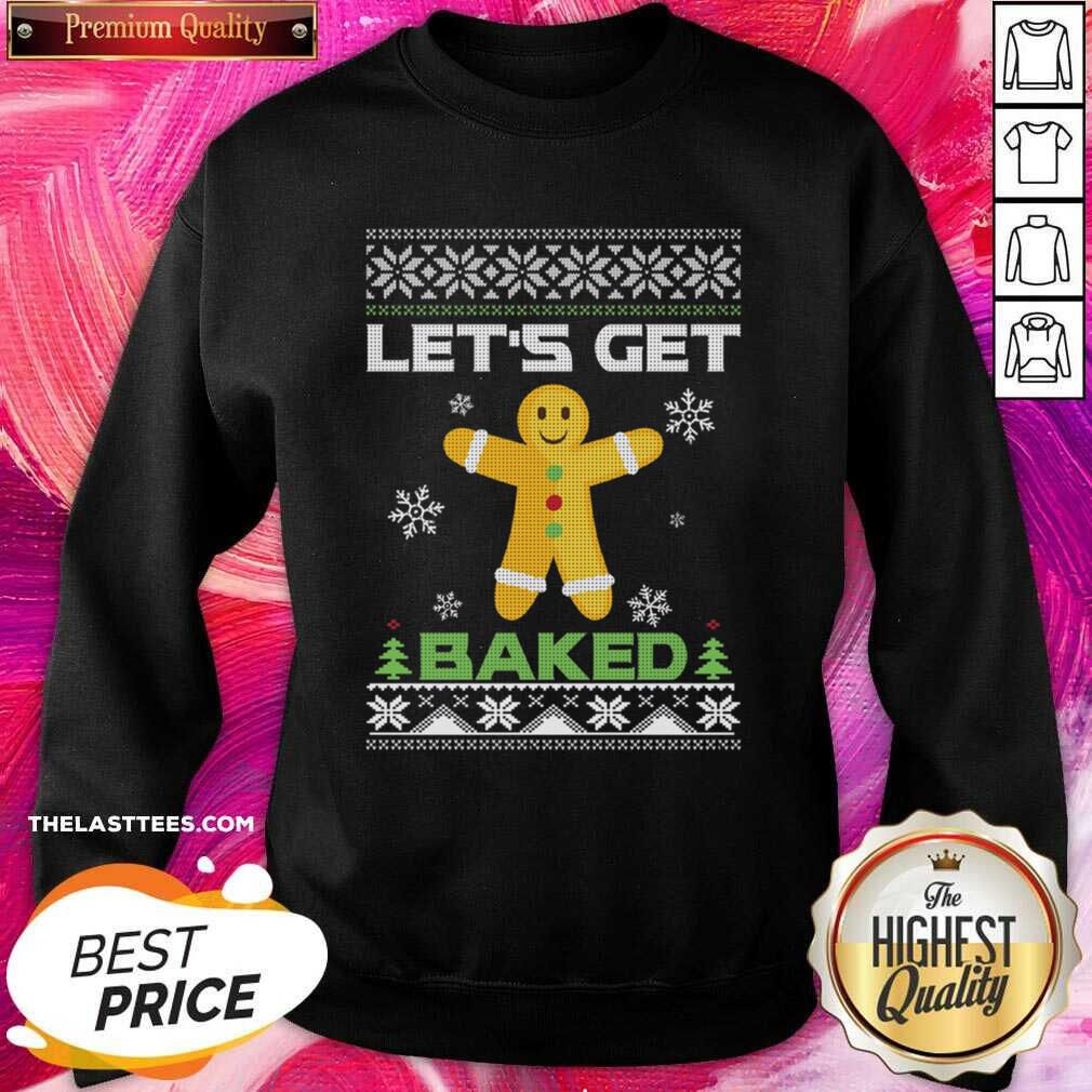 Happy Let’s Get Baked Cannabis Ugly Christmas Shirt - Image 4
