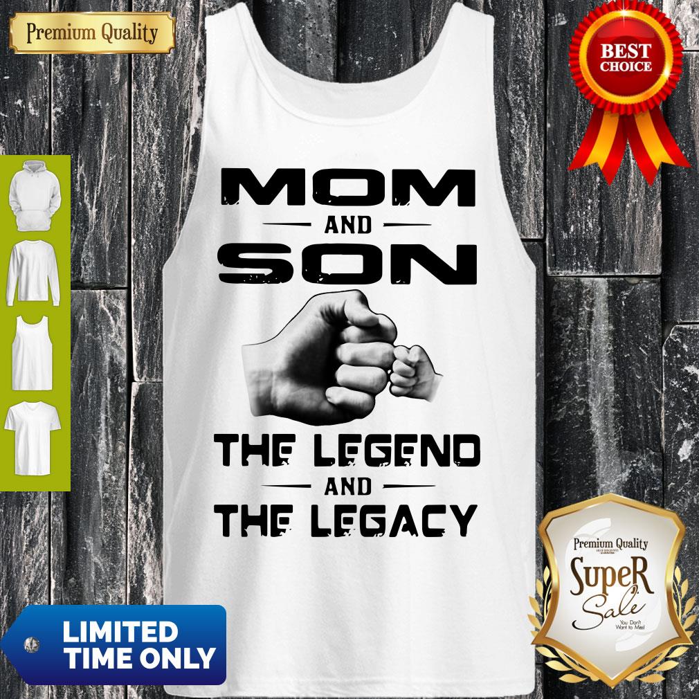 Vintage Mom And Son The Legend And The Legacy Shirt - Image 5