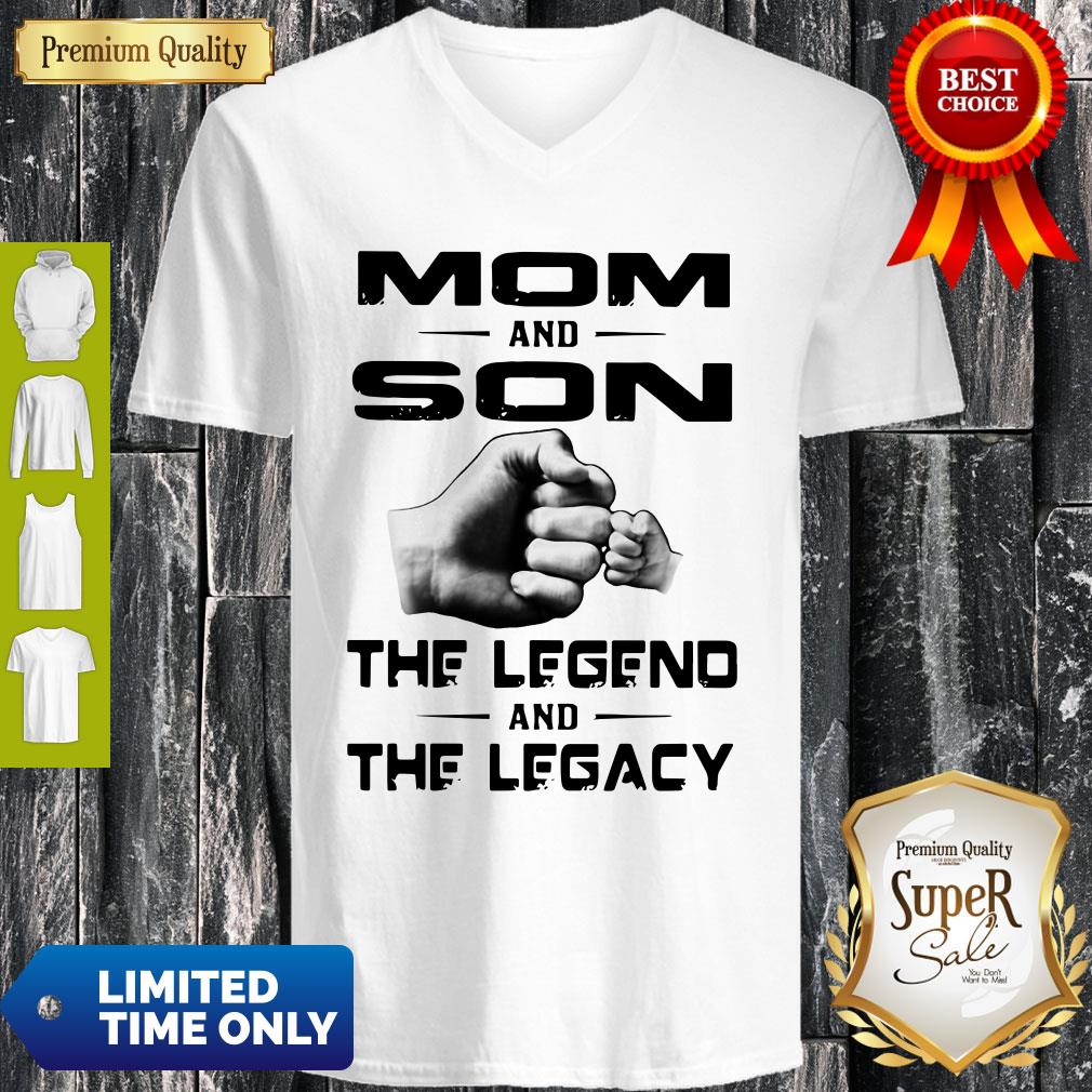 Vintage Mom And Son The Legend And The Legacy Shirt - Image 4