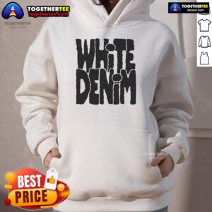 Alternative view of Pretty White Denim Logo T-Shirt