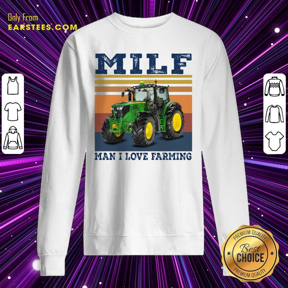 Official Milf Man I Love Farming Vintage Shirt - Image 5