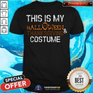 Official This Is My Halloween And Thanksgiving Costume 2020 Women Men Shirt