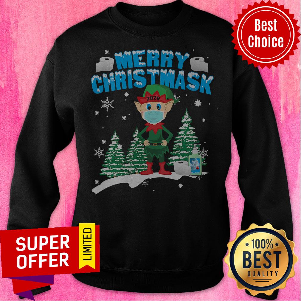 Official Merry Christmas 2020 Elf Mask Shirt - Image 2