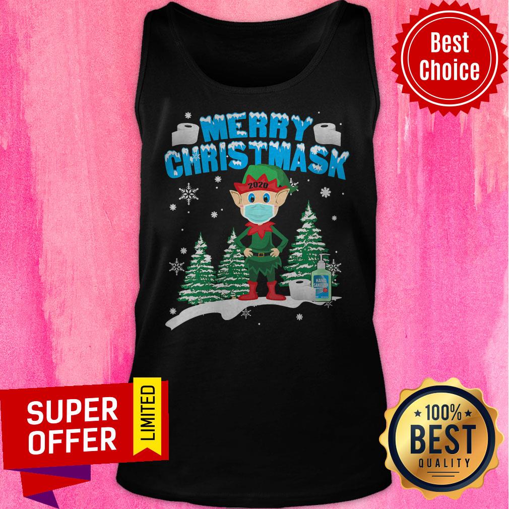 Official Merry Christmas 2020 Elf Mask Shirt - Image 5