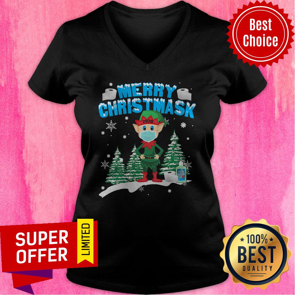 Official Merry Christmas 2020 Elf Mask Shirt - Image 4