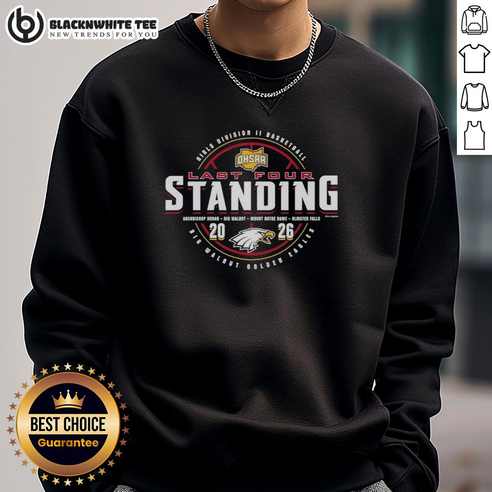 Hot Big Walnut Golden Eagles 2026 OHSAA Girls Basketball Division 2 Last Four Standing T-Shirt - Image 5
