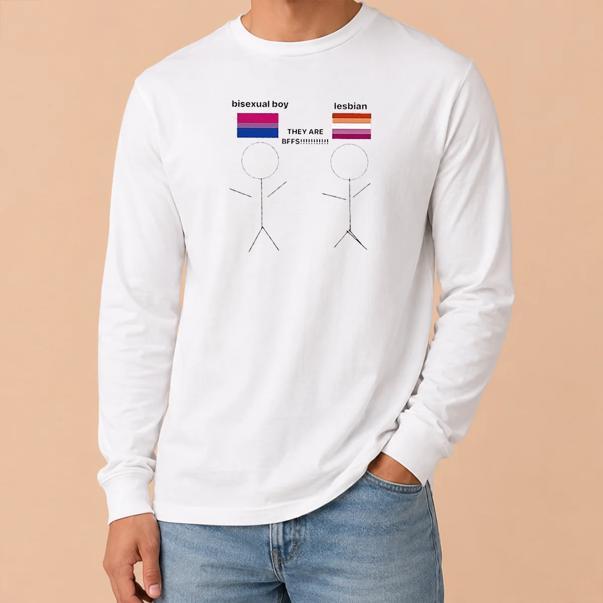 Nice Original Bisexual Boy Lesbian They Are Bff Shirt - Image 6