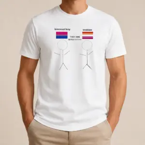 Nice Original Bisexual Boy Lesbian They Are Bff Shirt