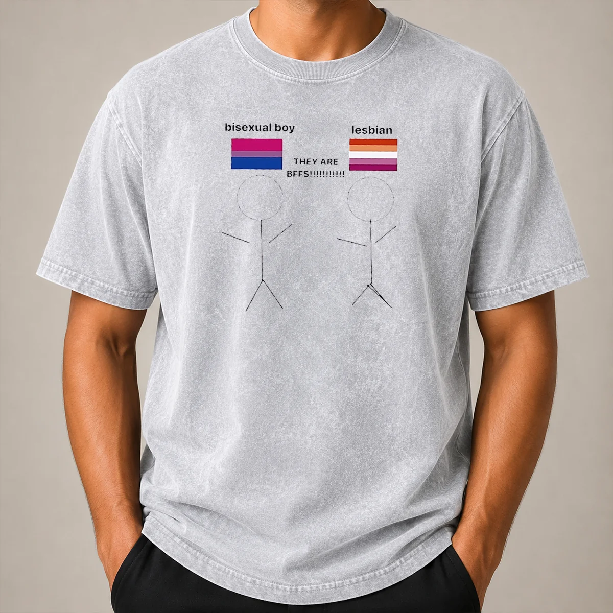 Nice Original Bisexual Boy Lesbian They Are Bff Shirt - Image 8