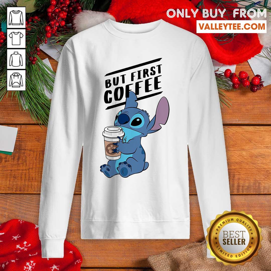 Stitch But First Coffee Shirt - Image 5