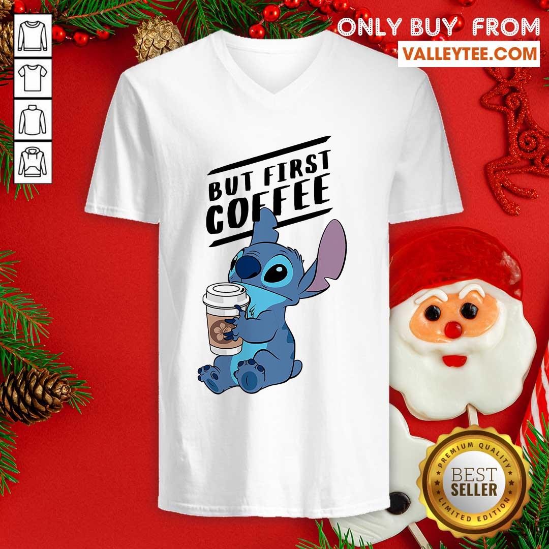Stitch But First Coffee Shirt - Image 3
