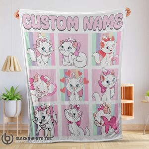 Perfect Disney Cartoon The Aristocats Marie Blanket Fleece Customized Blanket