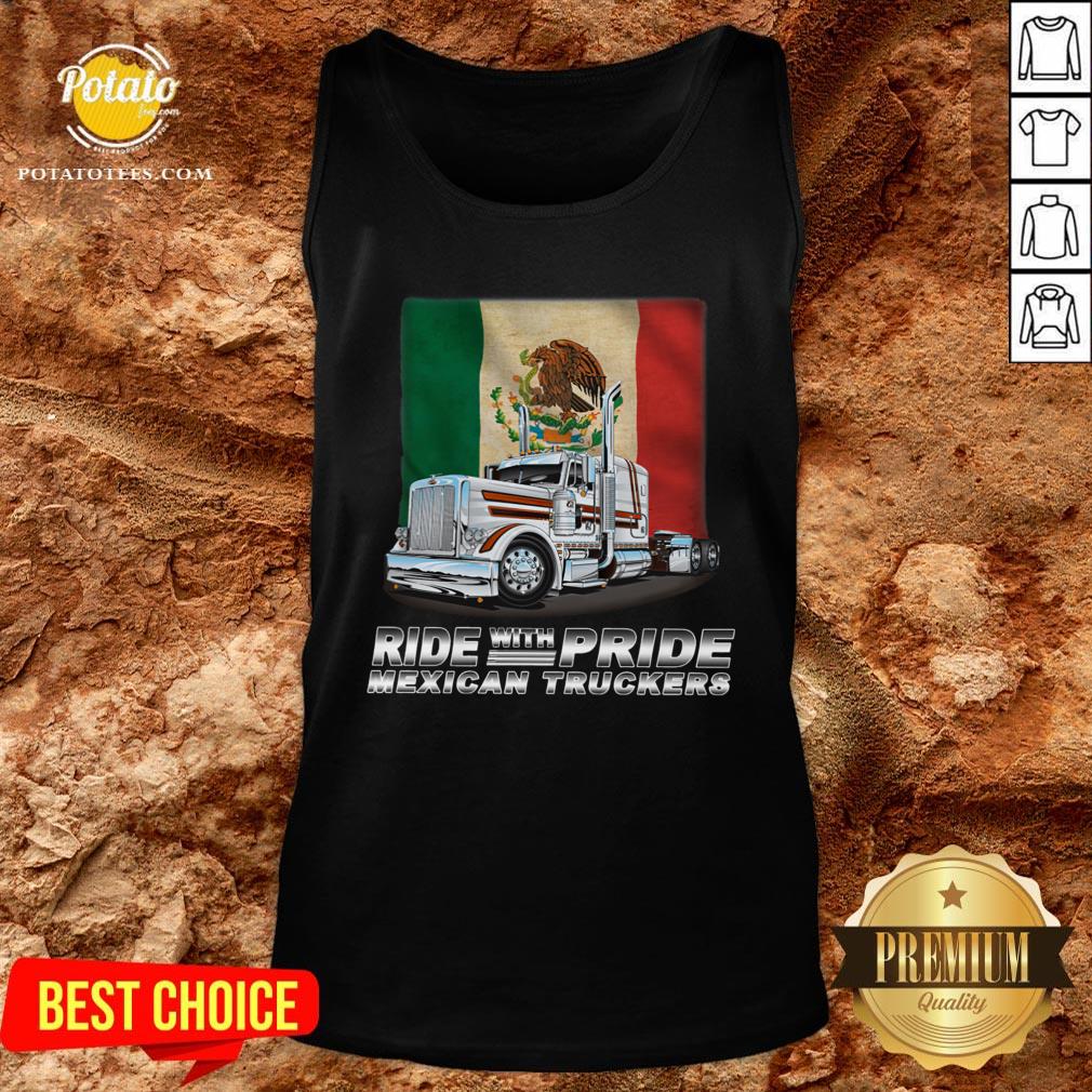 Original Ride With Pride Mexican Truckers Shirt - Image 3