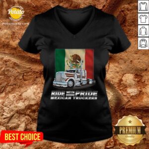 Alternative view of Original Ride With Pride Mexican Truckers Shirt