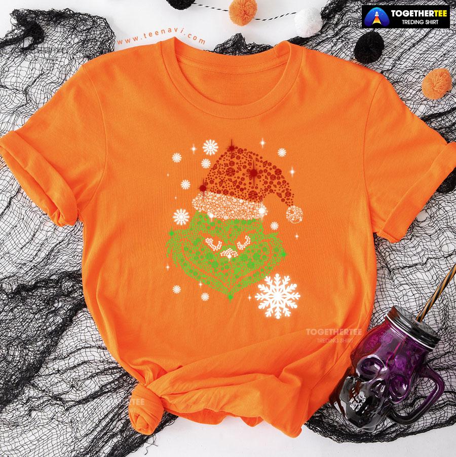 Funny Grinch Diamond Christmas T-Shirt - Image 10