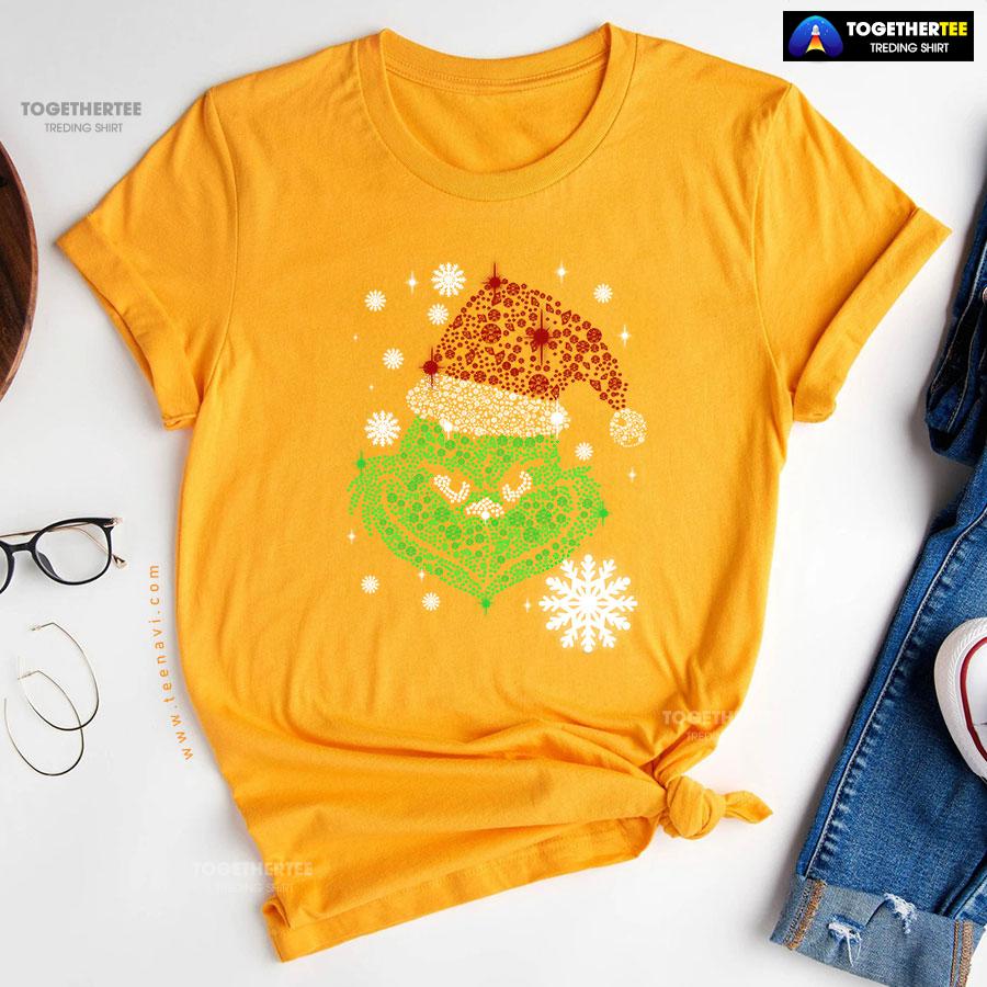 Funny Grinch Diamond Christmas T-Shirt - Image 11