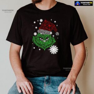 Alternative view of Funny Grinch Diamond Christmas T-Shirt