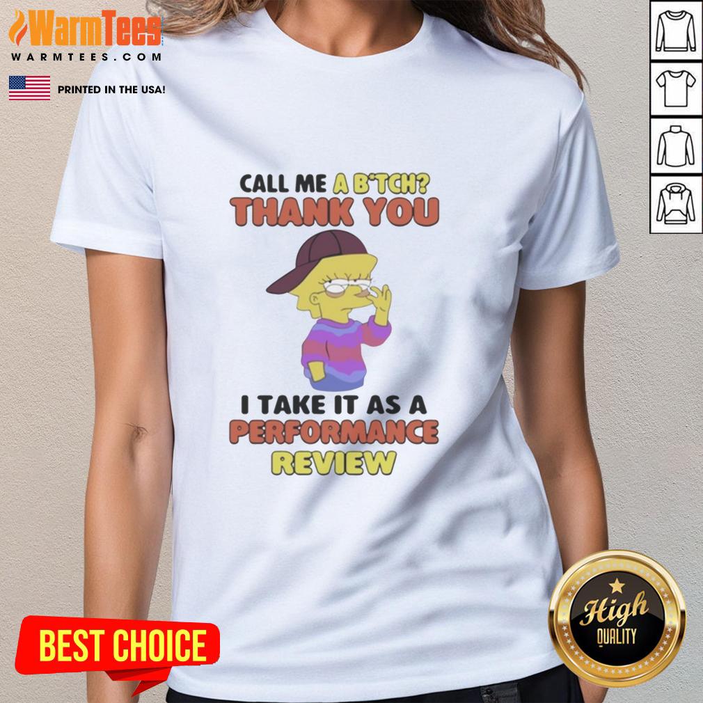 Official Lisa Simpson Thank You I Take It As A Performance Review T-Shirt - Image 3