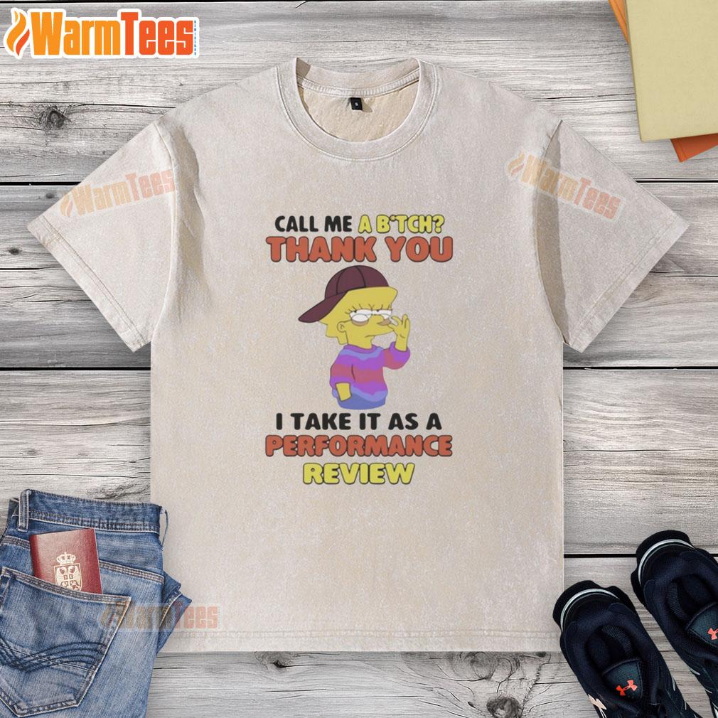 Official Lisa Simpson Thank You I Take It As A Performance Review T-Shirt - Image 6