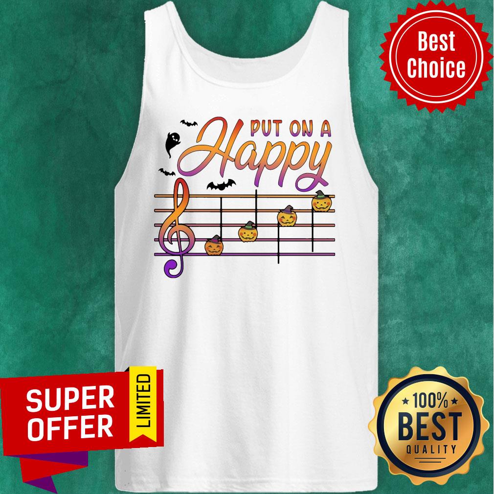 Awesome Halloween Put On A Happy Musical Note Shirt - Image 5